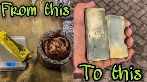 MAKING ALUMINUM BRONZE BARS /ALUMINUM BRONZE INGOTS/DEVIL FORGE