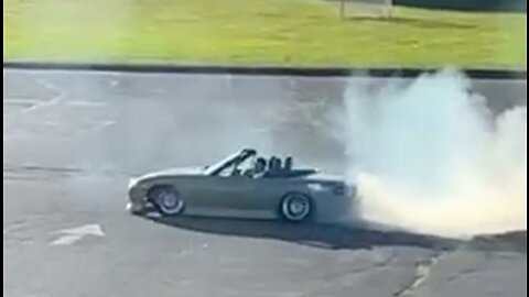 School parking lot donuts