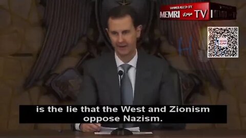 Bashar al-Assad: The west support Nazism and Zionism.