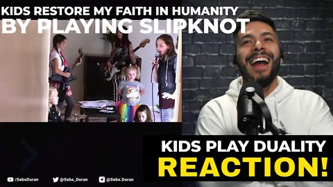 Kids EPIC Duality by Slipknot O'Keefe Music Foundation Reaction