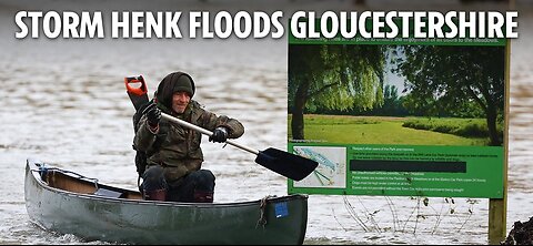 Storm Henk wreaks chaos across UK | Locals forced to paddle through flooded streets