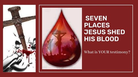 SEVEN PLACES JESUS SHED HIS BLOOD: what is YOUR testimony?