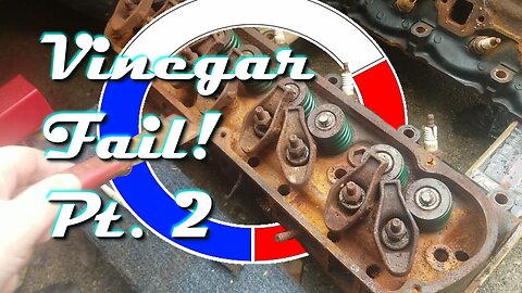 Cleaning Ford Small Block Heads with Vinegar pt2