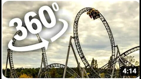 360° Video | KARACHO 360 Roller Coaster Ride (Amusement Park TRIPSDRILL Germany)