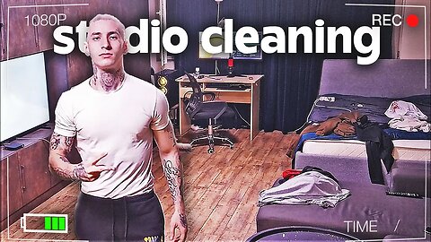 cleaning my $1000 a month studio apartment💫