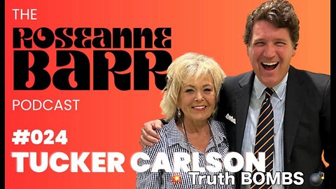 Tucker talking with Rosanne Barr