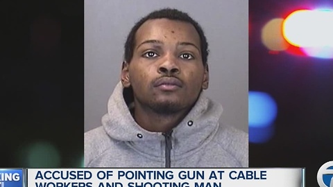 Man accused of pointing gun a cable worker and shooting man