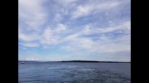 Riding off Ferry onto Bainbridge Island