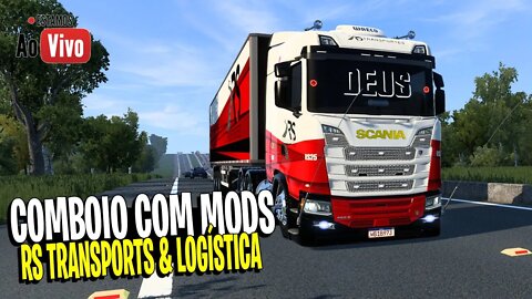 🔴 LIVE - ETS2 COMBOIO COM MODS BRASILEIROS EURO TRUCK SIMUATOR 2 1.44