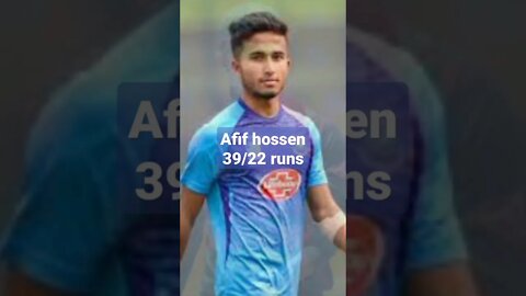 afif hossen 39 run vs sl Asia cup 2022