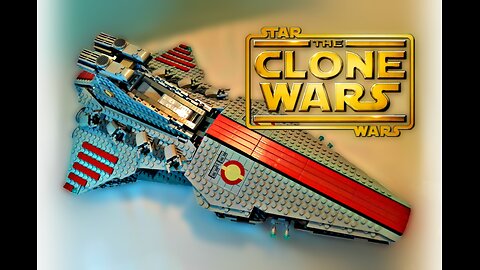 LEGO Star Wars The Clone Wars - Venator Class Republic Attack Cruiser (8039) - Set Review + Upgrade (2016)