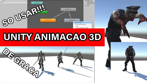 ANIMACOES DE GRACA E PRONTAS - IDLE - Animacao tutorial UNITY