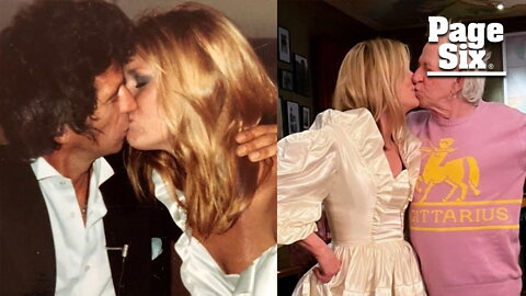 Keith Richards, wife Patti Hansen recreate wedding kiss for 39th anniversary