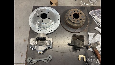 Part two of brake upgrade on Subaru