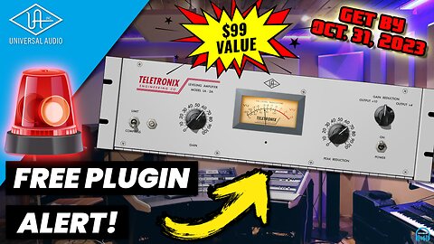 FREE PLUGIN ALERT 🚨 Universal Audio LA-2A Tube Compressor 🔥