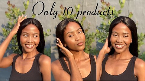 Minimal makeup || only 10 products || for beginners || Glam Prac Ep.2