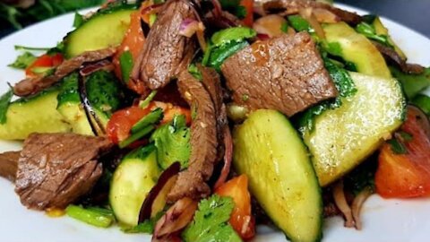 Fast Cheap and Very Tasty! Meat salad