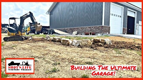 Building the Ultimate Garage | EPS 34 | Garage Doors Done, Boulder Wall | Shots Life