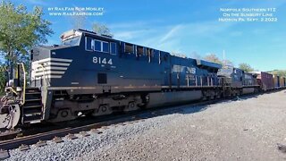 Double Header of Norfolk Southern 11Z Trains at Hudson Pa. Sunbury Line Sept 1, 2 2022 #railfanrob