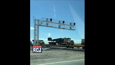 Military equipment rolling thru Lake Havasu AZ to Las Vegas NV