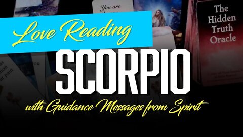 SCORPIO💖 This is going to SHOCK YOU! The person you're about to meet IS THE ONE!