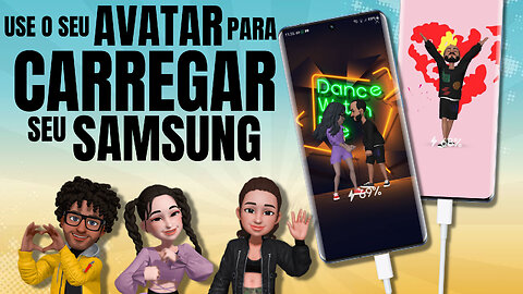 💢Como usar o SEU AVATAR ANIMADO ,como ANIMAÇÃO DE CARREGAMENTO do seu SAMSUNG | NOVIDADE