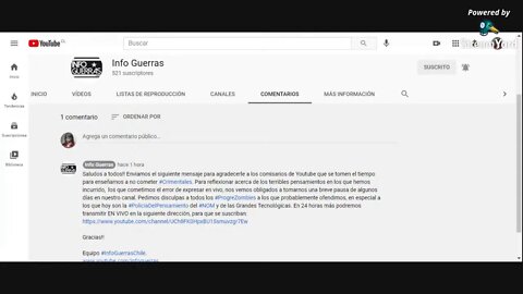 Importante! Suspenden a INFO GUERRAS