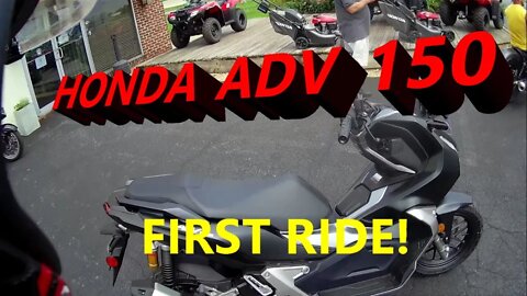 Motovlog: Honda ADV150 Adventure Scooter first ride and reaction.