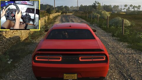 DODGE CHALLENGER SRT HELLCA Forza Horizon 4 Gameplay logitech g29