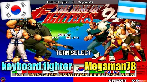 The King of Fighters '94 (keyboard.fighter Vs. Megaman78) [South Korea Vs. Argentina]