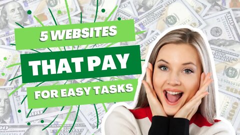 5 Websites That Pay You For LITTLE/NO WORK! (EASY ONLINE JOBS! WORK FROM HOME)