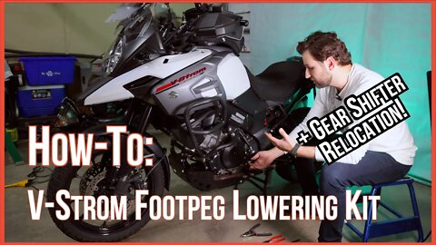 Lowering Footpeg Kit | Making the Vstrom more Comfortable!