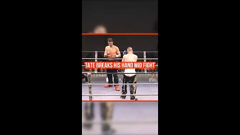 Andrew Tate breaks his hand mid fight