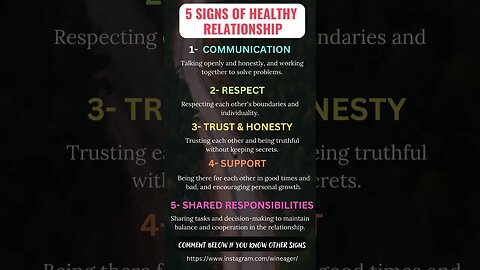 5 SIGNS OF A HEALTHY RELATIONSHIP