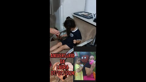 Vovó deseja um feliz aniversário pra Laura em vídeo chamada.#jesus #laurinha #amor #crianças #fé