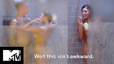 WTF! Abbie Cck Blocks Chloe And Sam's Naked Shower - Geordie Shore