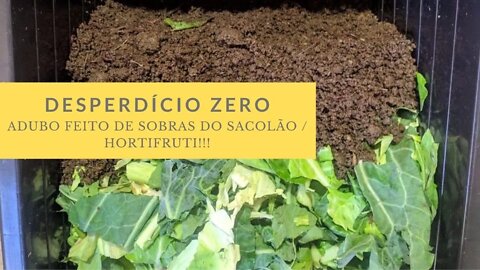 Desperdício ZERO - Entenda como é feito a compostagem utilizando Minhocas Vermelhas Californianas