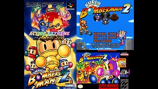 Super Bomberman 2 (Super Nintendo) Story Mode Opening Intro - The Five Dastardly Bombers