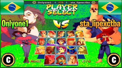 Street Fighter Alpha 2 (Onlyone1 Vs. sta_lipexctba) [Brazil Vs. Brazil]