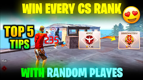 Top 5 Cs Rank Tips And Tricks|FF Cs Rank Tips And Tricks With Random Players|Bot Sanju