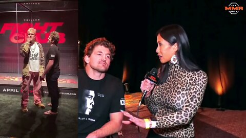 Ben Askren Reacts to Jake Paul Shoving Him, Face Timing Jorge Masvidal During Press Conference