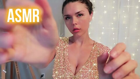 ASMR // Comforting Personal Attention + Hand Movements (face touching, whispered relax, shushing)