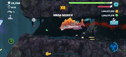 hungry shark game play Android walkthrough