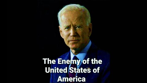 Joe Biden Admits He Is Enemy Of The People Weaponized DOJ Used To Arrest Donald Trump 2024 Election