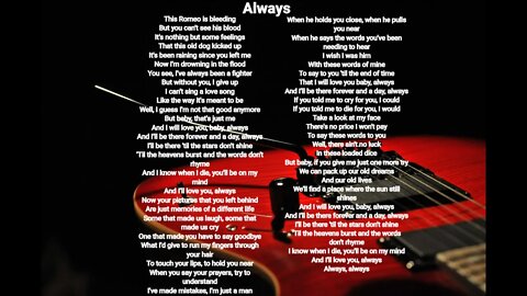 Always - Bon jovi lyrics HQ