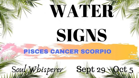 WATER SIGNS: Be the Biggger Person, Show Them How It's Done