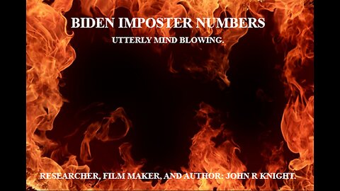 BIDEN IMPOSTER NUMBERS