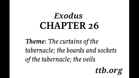 Exodus Chapter 26 (Bible Study)