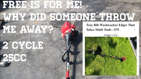 FREE FACEBOOK MARKETPLACE TROY BILT TB32EC Weedwacker Weedeater Trimmer CAN WE SAVE IT?