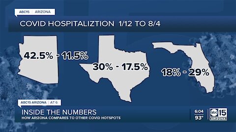 How Arizona compares to other COVID hotspots